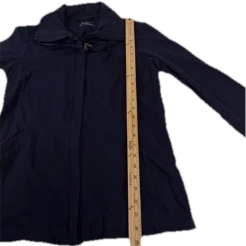 Eileen Fisher Full Zip Jacket Women‎ XXS Navy Blue Pockets Stretch Lightweight - Picture 6 of 9
